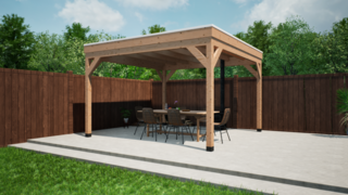 Douglas overkapping 400*400cm Verando